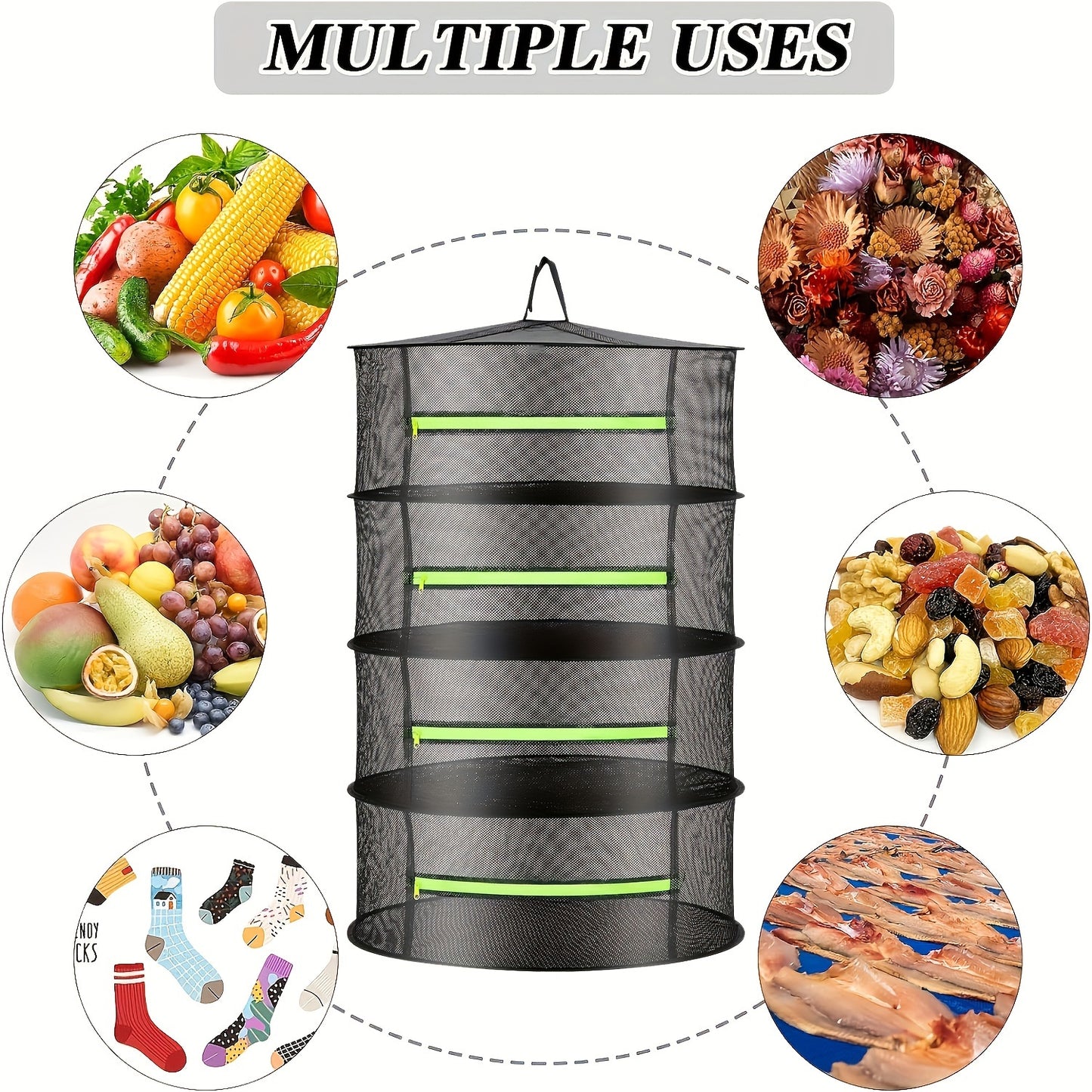 4-Layer Herb Drying Rack