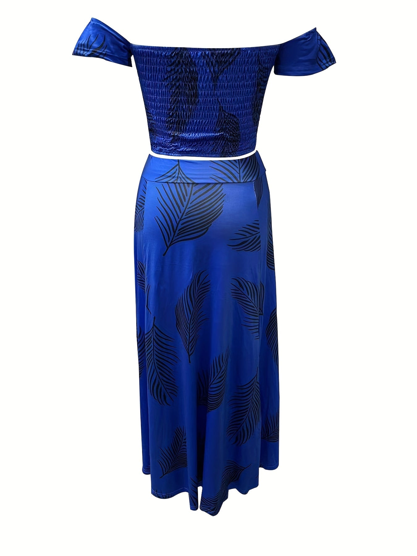 Boho Plants Print Vacation 2-Piece Set