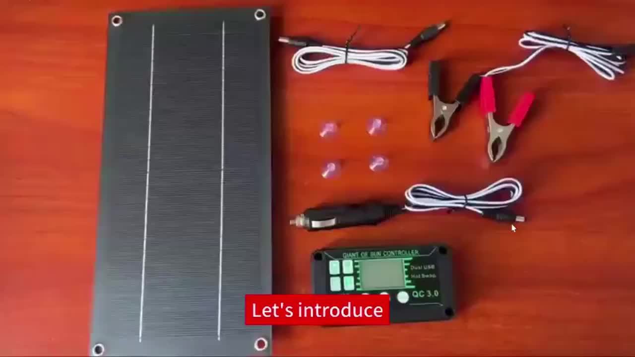 18V Portable Solar Panel Kit with 100A Controller