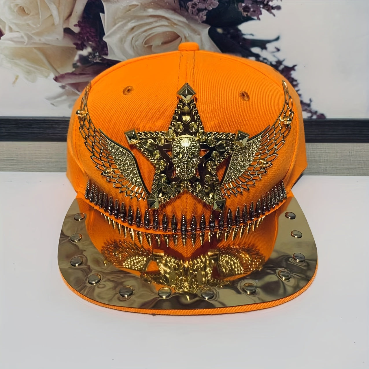 Hip Hop Punk Riveted Baseball Cap – Unisex Streetwear Statement