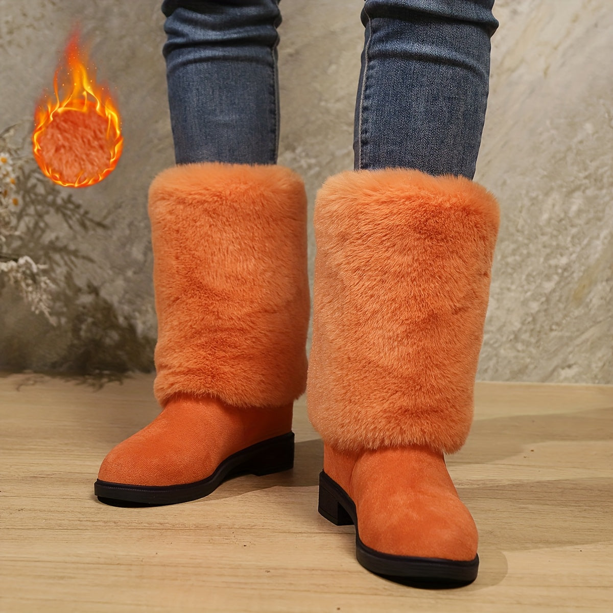Women’s Plush Winter Boots — Cozy, Slip-Resistant Seasonal Footwear
