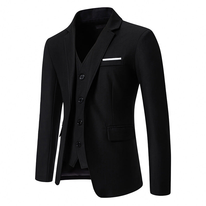 Men's Color Matching Small Suit – Slim Fit Casual Jacket