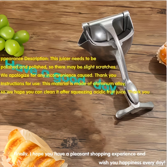 Manual Juicer – Multi-Functional Hand Press Fruit Extractor with Citrus Clamp