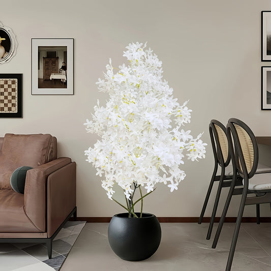 2pcs High-Realism White Cherry Blossom Trees