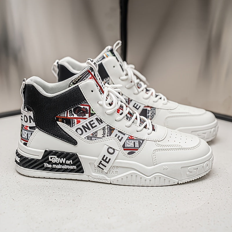Men’s High-Top Skateboard Shoes – Trendy, Comfortable & Versatile
