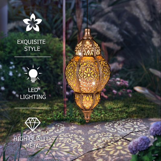 27.17-Inch Outdoor Hanging Lantern Light