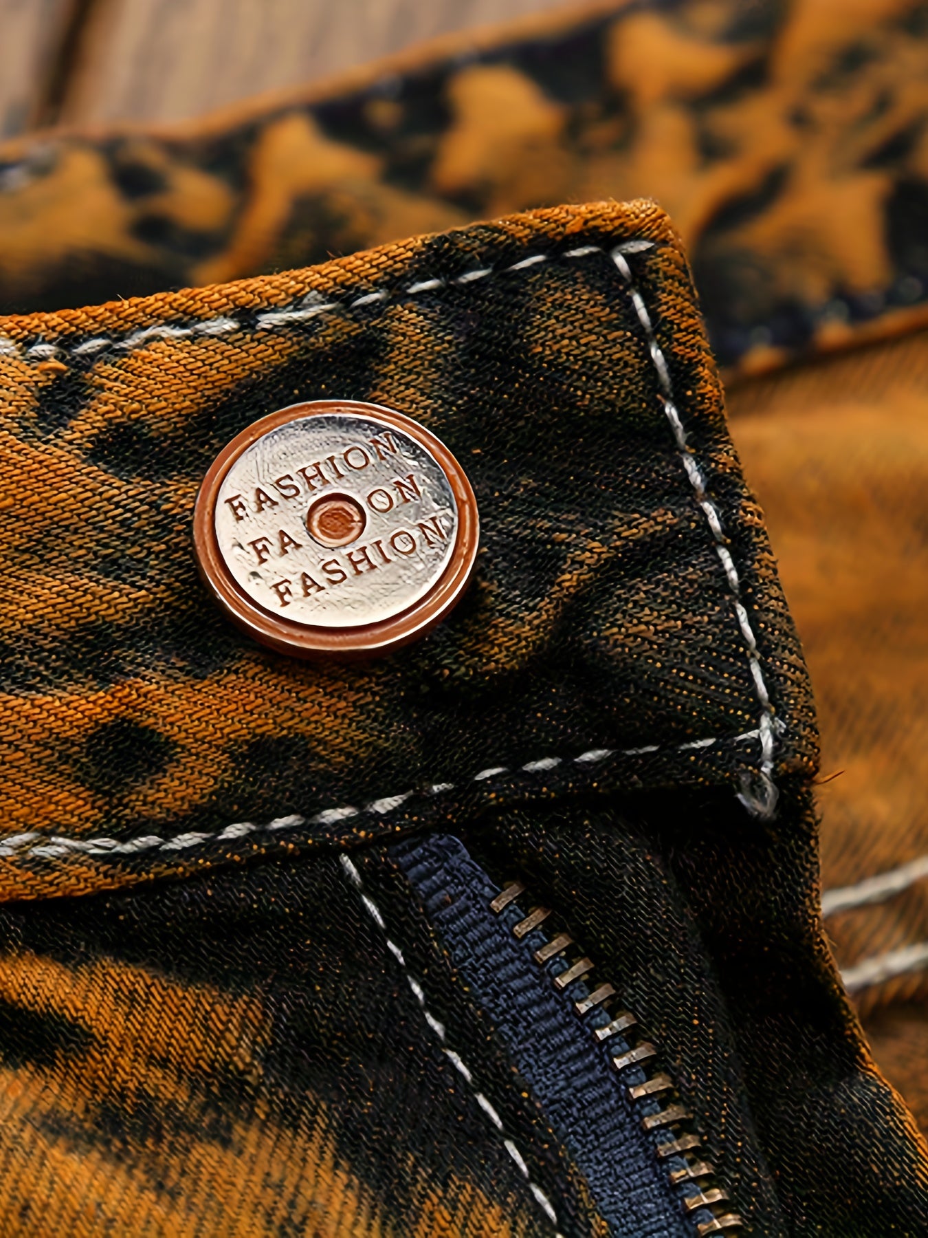 Men's Vintage Distressed Straight-Leg Jeans