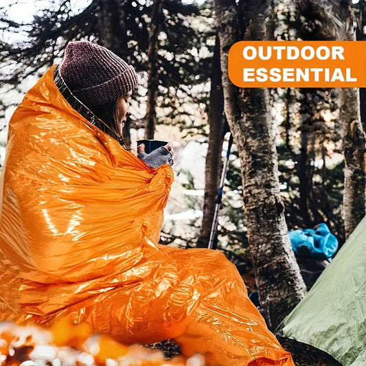 2pcs Emergency Survival Sleeping Bag – Portable Thermal Survival Blanket