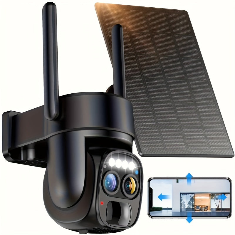 4PCS 2K High-Definition Security Camera System with Solar Panels