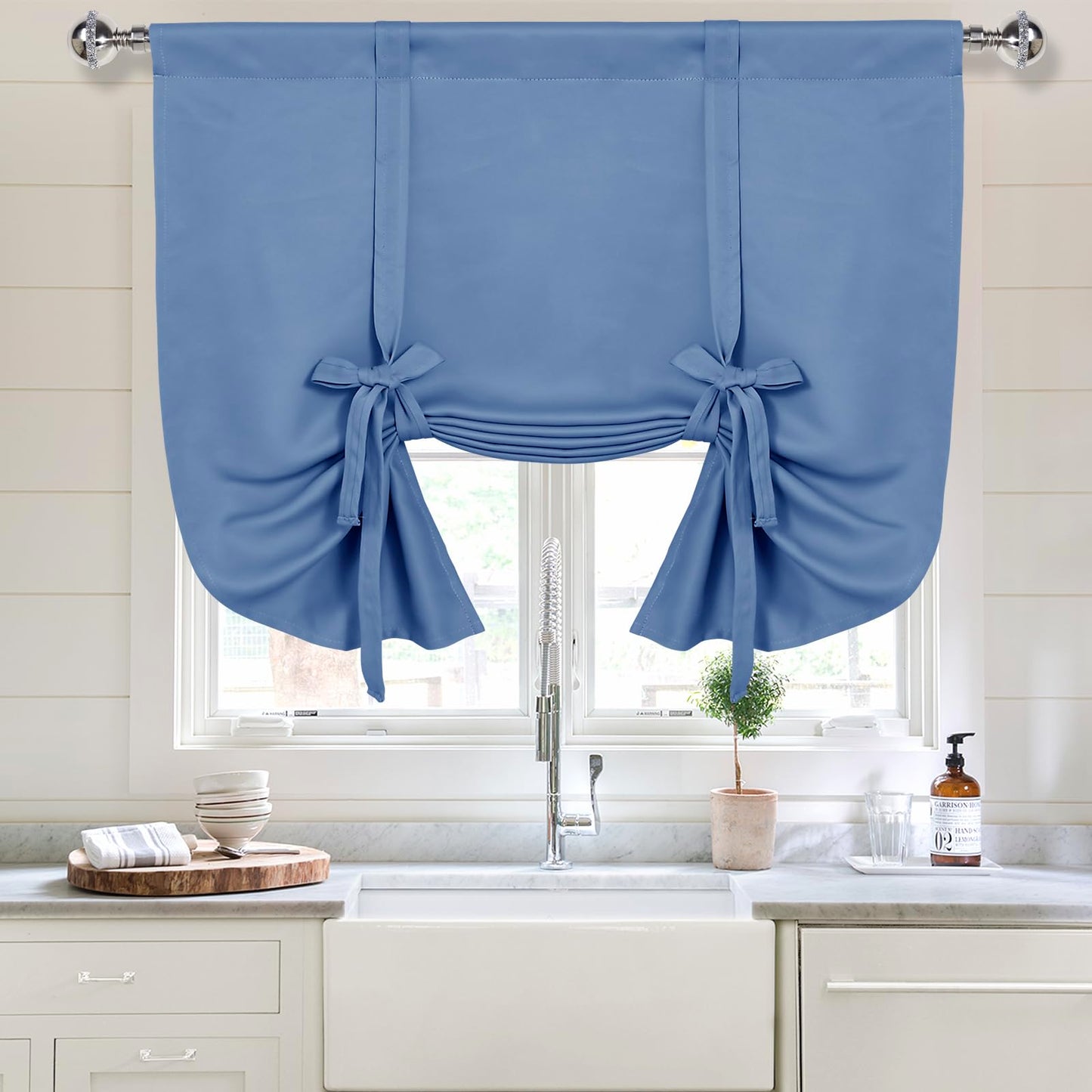 DWCN Tie Up Blackout Curtains for Kitchen