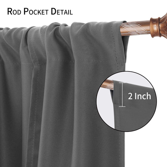 DWCN Tie Up Blackout Curtains for Kitchen
