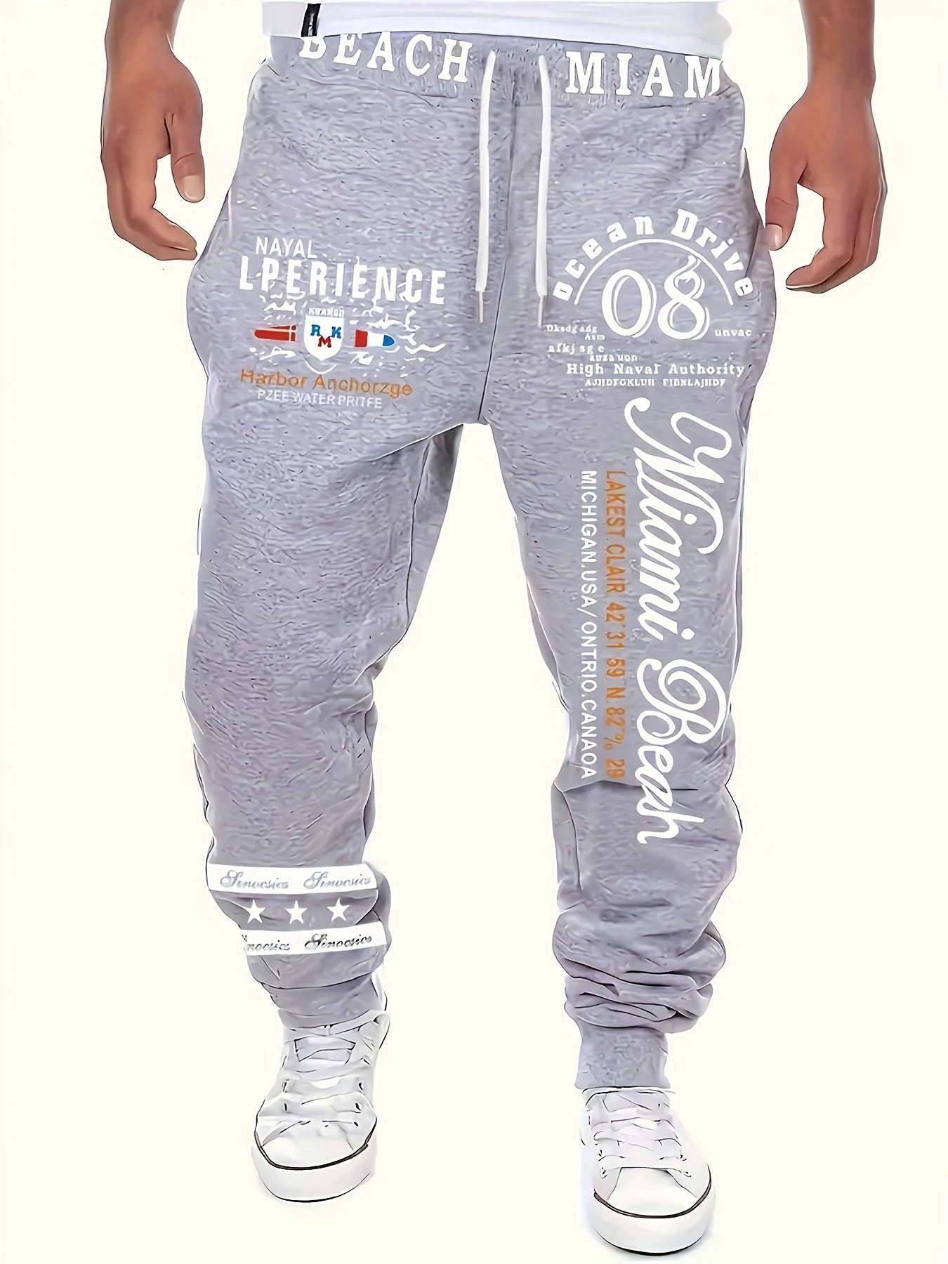 Men's Casual Cuffed Drawstring Sweatpants