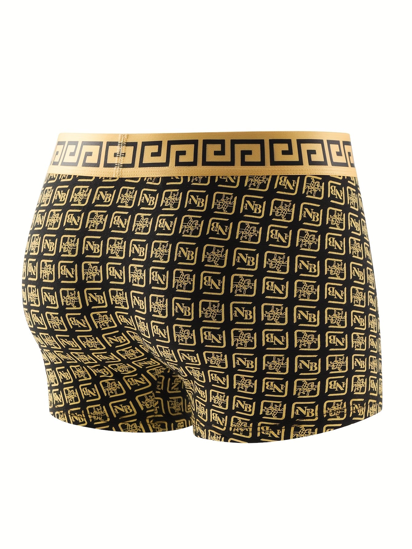 10-Pack Men's High-Stretch Breathable Boxer Briefs – Printed Polyester Spandex Underwear
