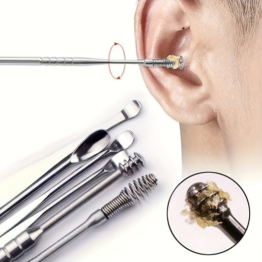 6-in-1 Stainless Steel Ear Wax Cleaner Set – Comfortable & Effective Ear Care Solution