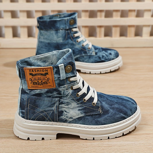 Zhenyuezu Men’s Casual Streetwear Ankle Boots