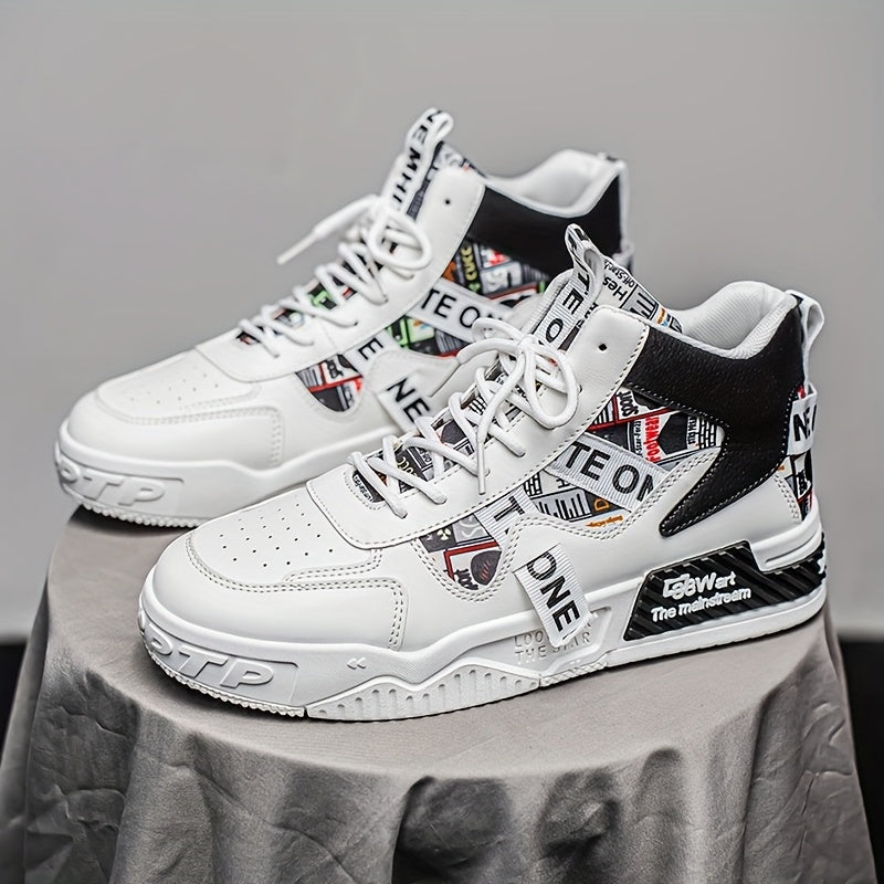Men’s High-Top Skateboard Shoes – Trendy, Comfortable & Versatile