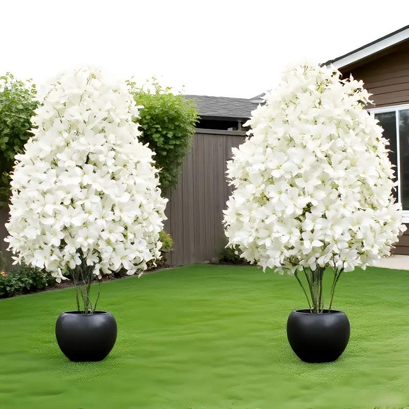 2pcs High-Realism White Cherry Blossom Trees