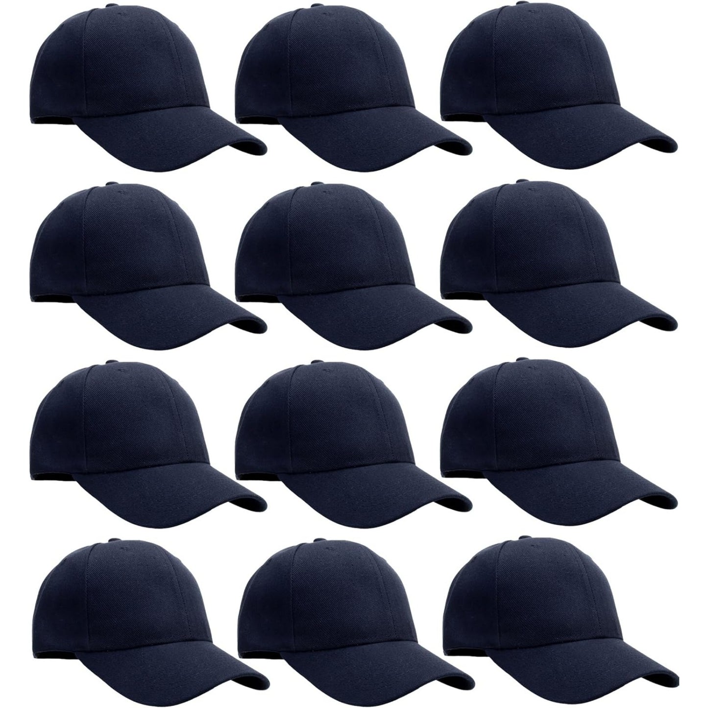 12-pack of classic baseball caps
