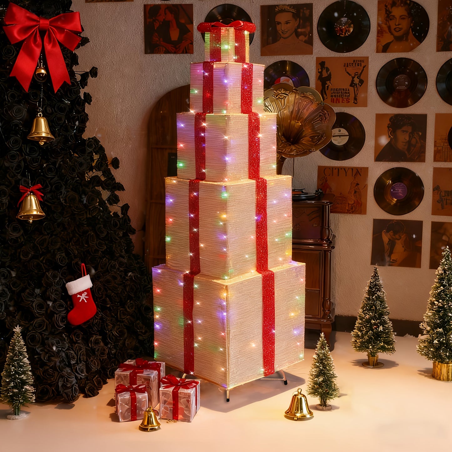 Three Sets of Christmas Luminous and Exquisite Decorative Lights
