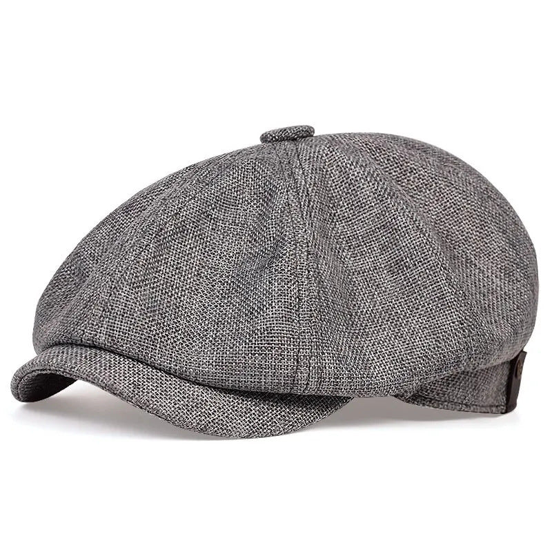 Men’s Octagonal Duckbill Hat – Lightweight Linen