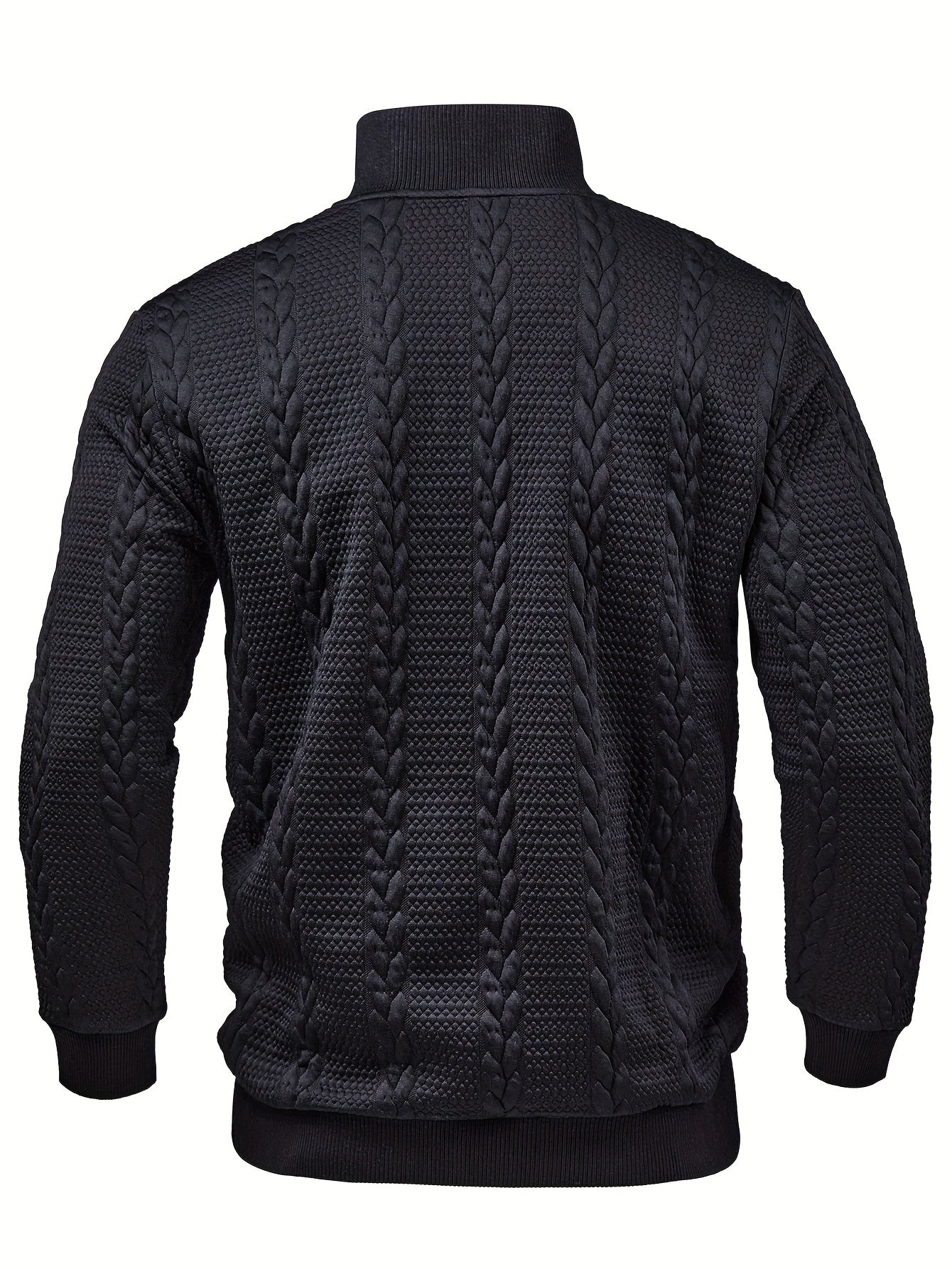 Men's Henley Shirt – Soft Stretch Long Sleeve Button-Up with Elastic Hem