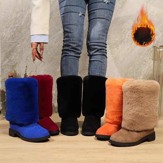 Women’s Plush Winter Boots — Cozy, Slip-Resistant Seasonal Footwear