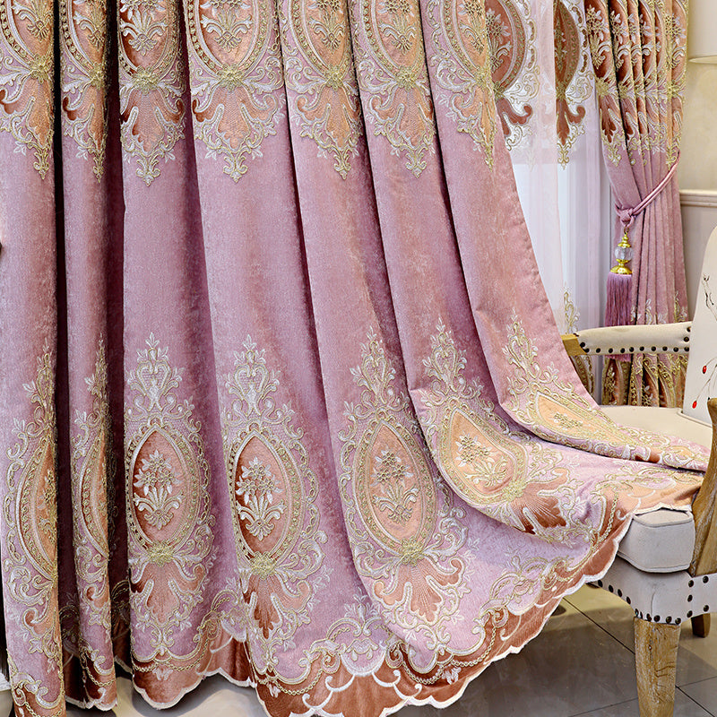 Modern Jacquard Burnt-Out Window Screen Curtain