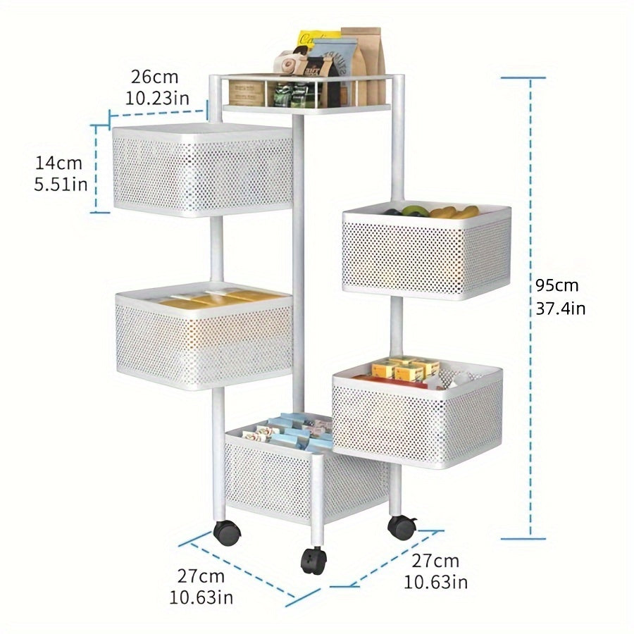 multi-functional rotating storage rack