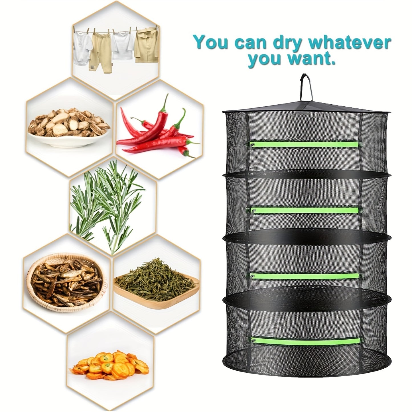 4-Layer Herb Drying Rack