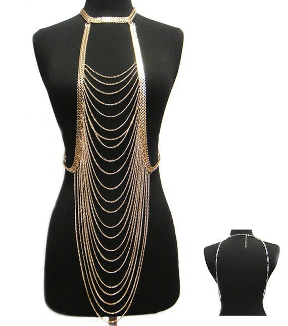 Elegant Body Chain Jewelry – Long Necklace