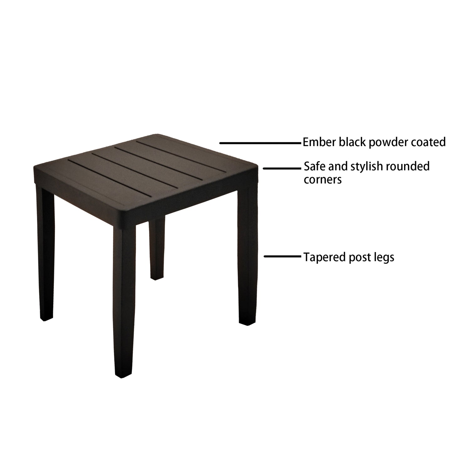 3PC Outdoor Aluminum Patio Furniture Chaise Lounge Set