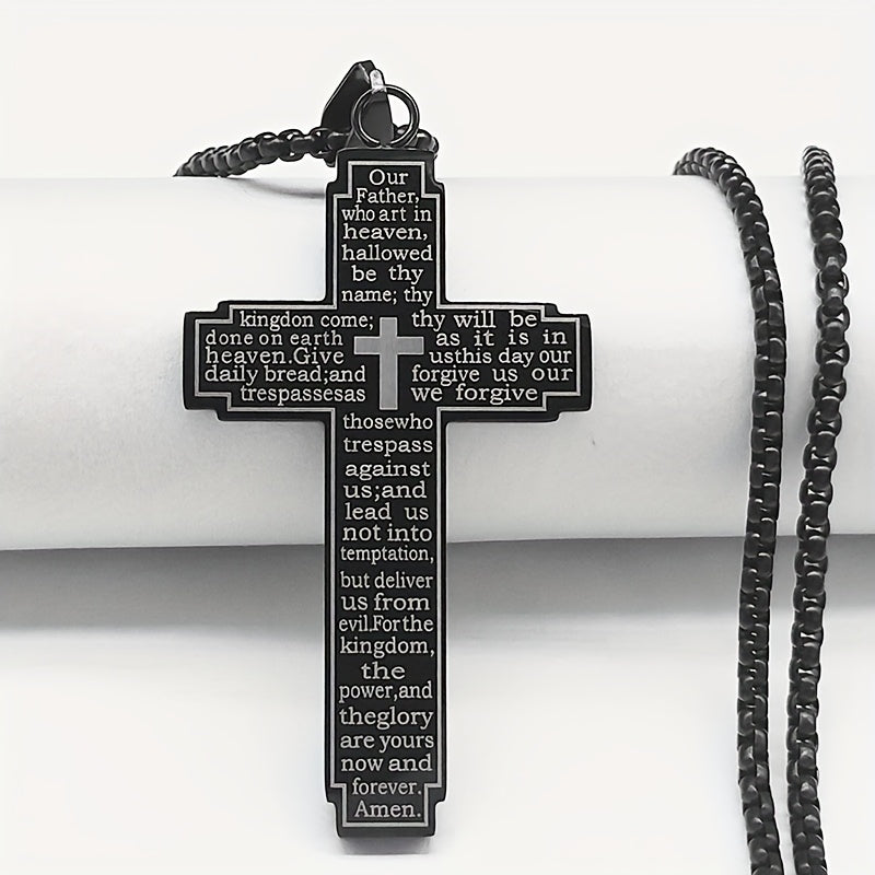 1pc Christian Cross Pendant Necklace