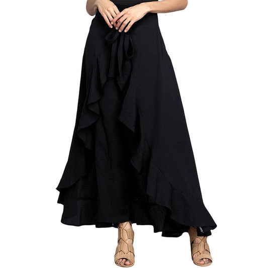 Women's Casual Ruffle Drawstring Pants