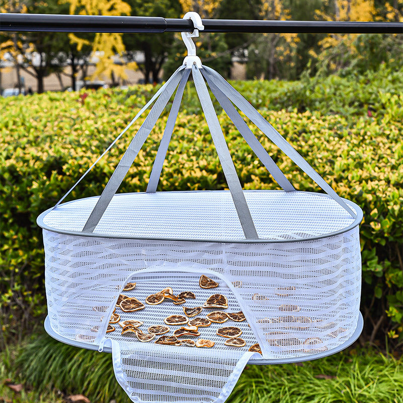 3-Tier Foldable Hanging Drying Rack with Zipper