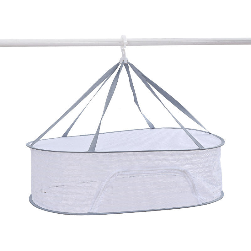 3-Tier Foldable Hanging Drying Rack with Zipper