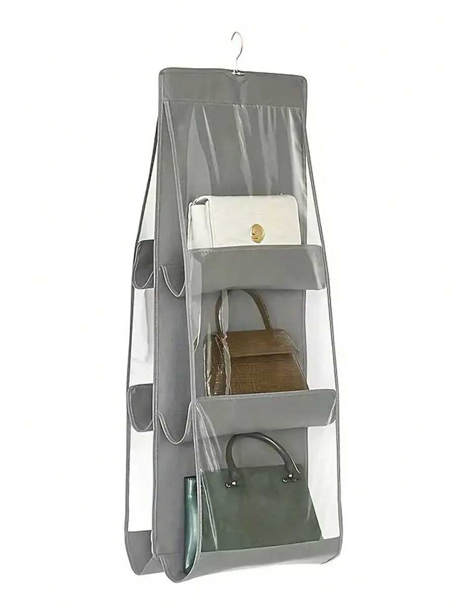 1pc 6/8 Grids Space-Saving Hanging Bag Organizer