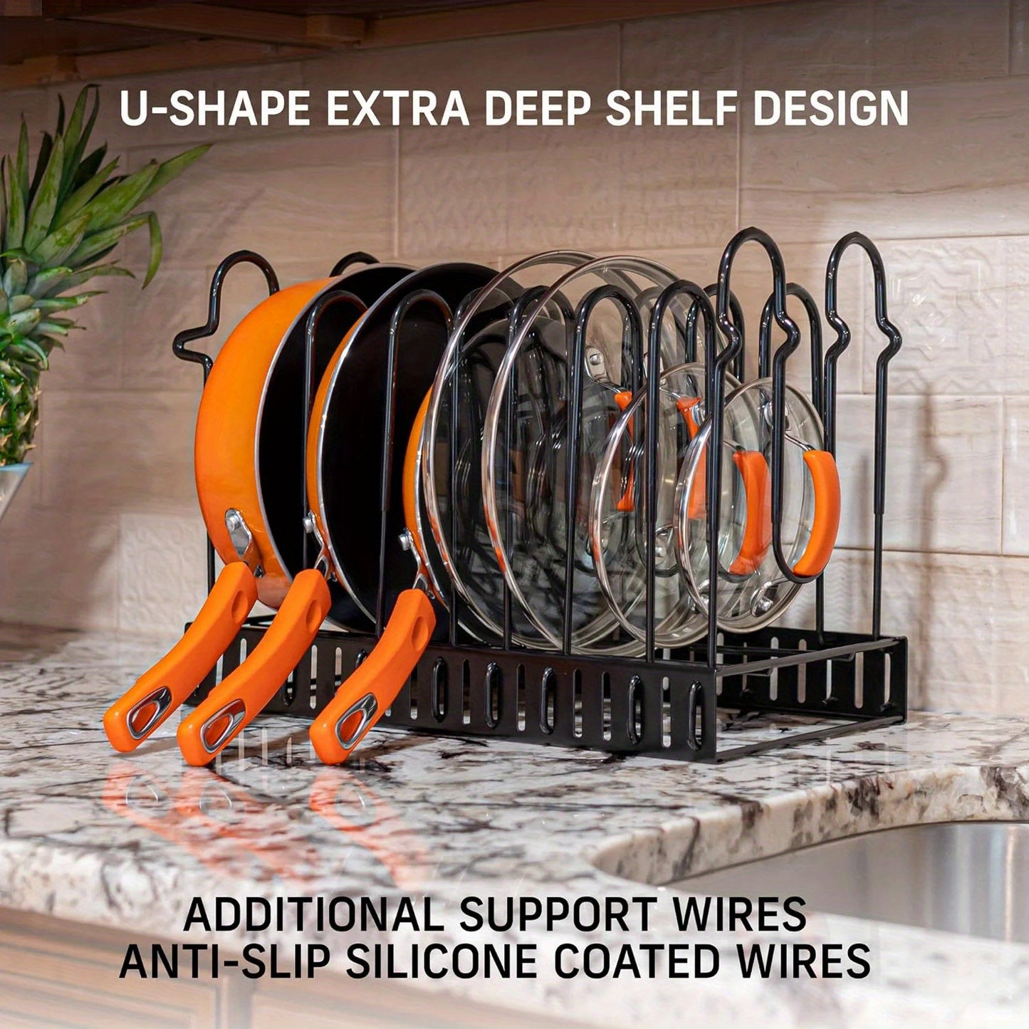 8-Tier Pot & Pan Organizer Rack