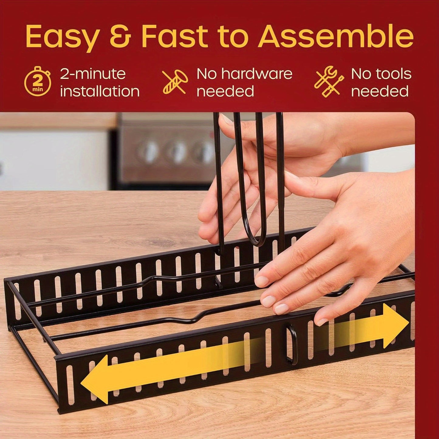 8-Tier Pot & Pan Organizer Rack