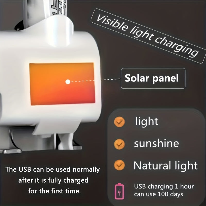 1pc Solar Panel Toothbrush Wall Bracket – Intelligent 4-Slot Disinfection
