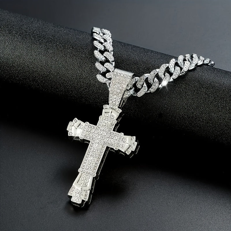 Charming Hip Hop Cross Pendant Necklace