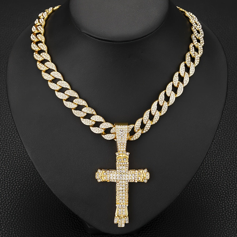 Charming Hip Hop Cross Pendant Necklace