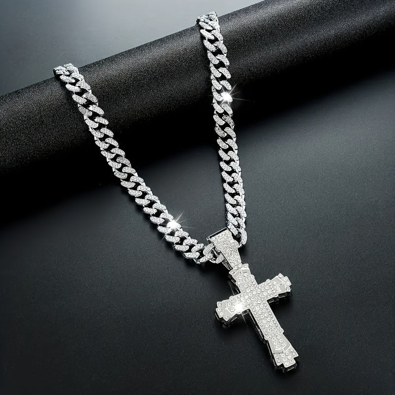 Charming Hip Hop Cross Pendant Necklace