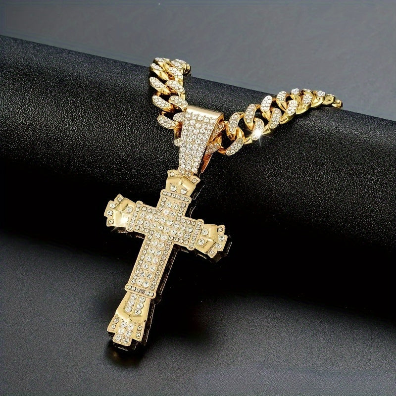 Charming Hip Hop Cross Pendant Necklace