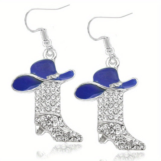 1 Pair Synthetic Zirconia Delicate Bohemian Multi-Color Champagne Golden Women’s Earrings