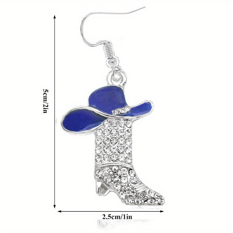 1 Pair Synthetic Zirconia Delicate Bohemian Multi-Color Champagne Golden Women’s Earrings