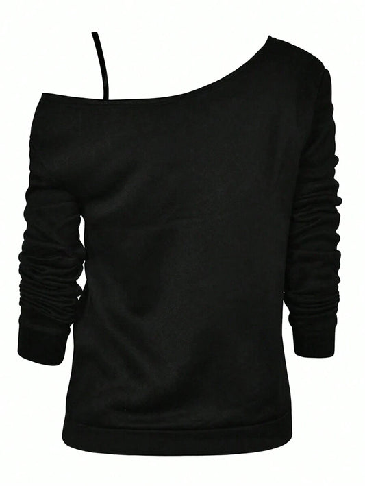 EMERY ROSE Plus Size Women's Casual Minimalist “God” Slogan Print Cami Tank Top