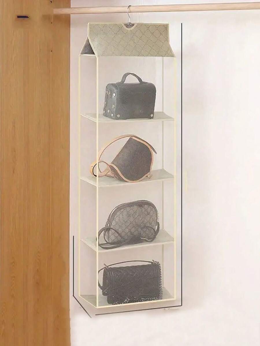 1pc 6/8 Grids Space-Saving Hanging Bag Organizer