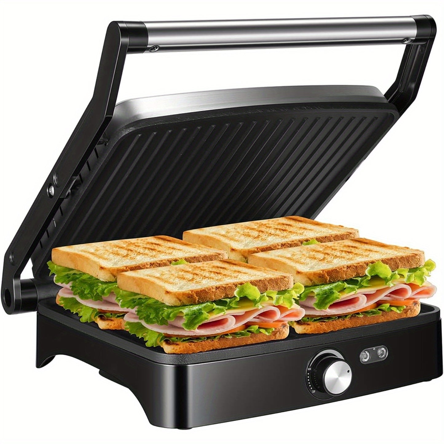 YASHE 4-Slice Panini Press Grill