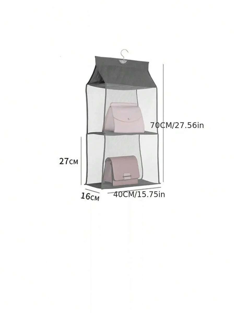 1pc 6/8 Grids Space-Saving Hanging Bag Organizer