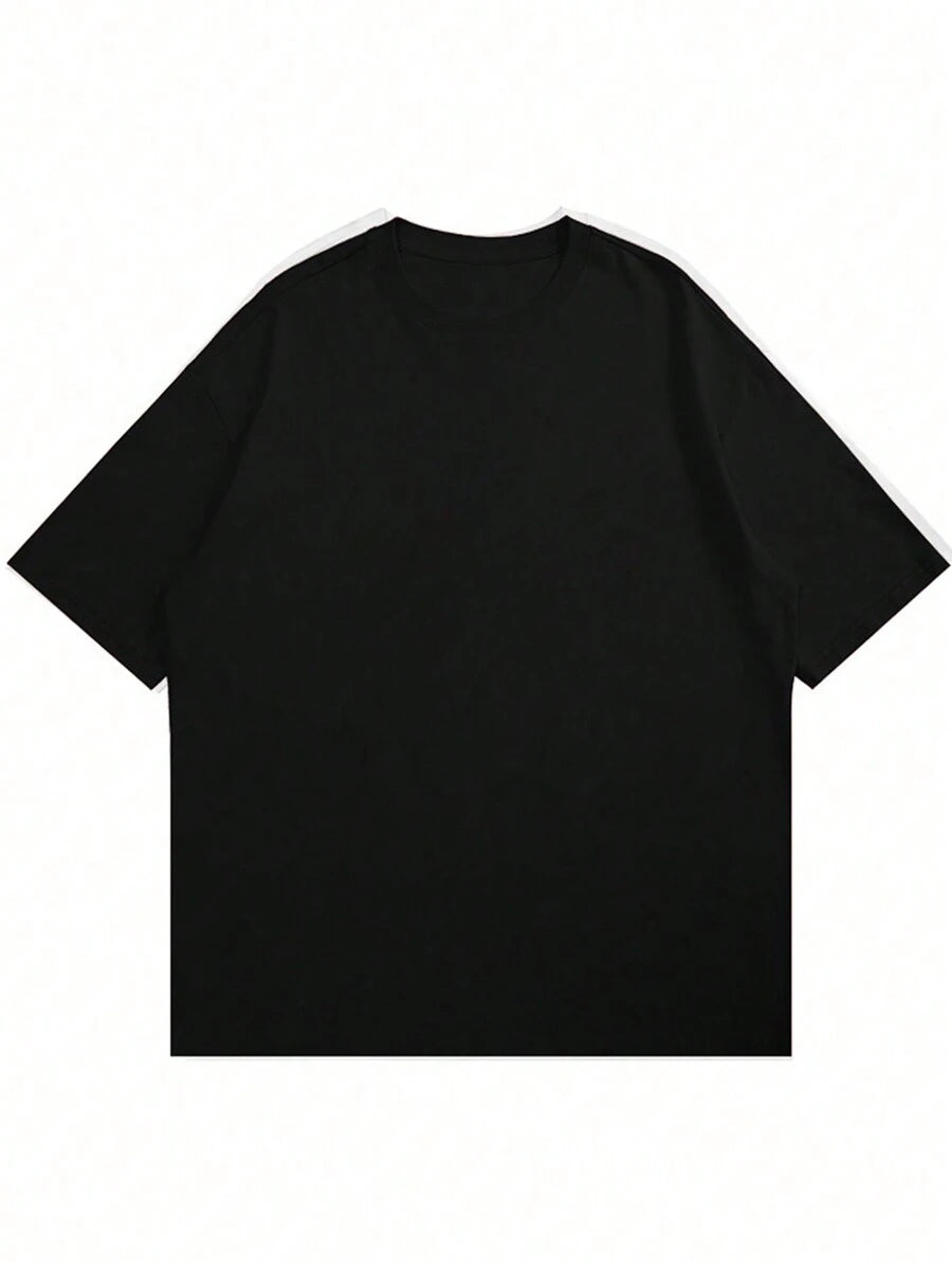 Plus Size Men’s Graphic & Slogan Print Short Sleeve T-Shirt